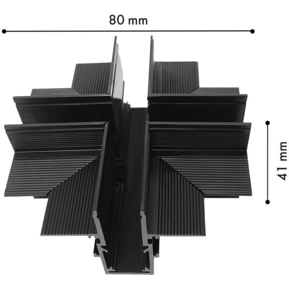 Соединитель Х-образный для шинопровода в ГКЛ 12мм Favourite Logica 1012-CX-001