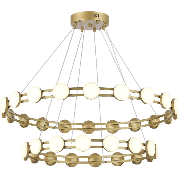 SL6610.203.36 Светильник подвесной ST-Luce золотистый/белый LED 1*70W 4000K MONRO
