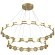 SL6610.203.36 Светильник подвесной ST-Luce золотистый/белый LED 1*70W 4000K MONRO
