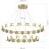 SL6610.203.36 Светильник подвесной ST-Luce золотистый/белый LED 1*70W 4000K MONRO