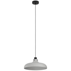 43825 Подвесной потолочный светильник (люстра) MATLOCK, 1Х40W, E27, H1100, Ø380, сталь, серый, черный