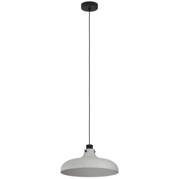 43825 Подвесной потолочный светильник (люстра) MATLOCK, 1Х40W, E27, H1100, Ø380, сталь, серый, черный