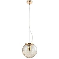 Светильник подвесной Crystal Lux MAYO SP1 D200 GOLD/AMBER