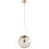 Светильник подвесной Crystal Lux MAYO SP1 D200 GOLD/AMBER