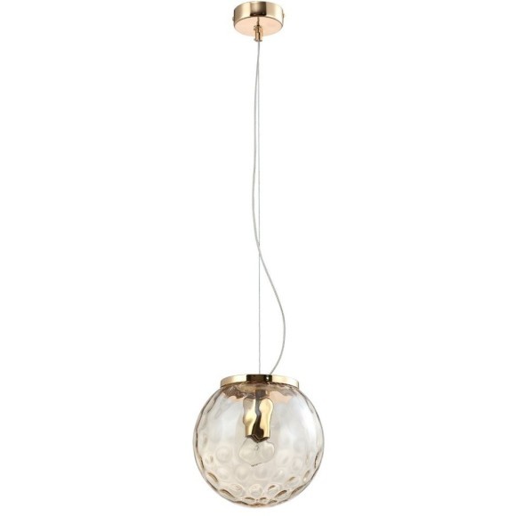 Светильник подвесной Crystal Lux MAYO SP1 D200 GOLD/AMBER