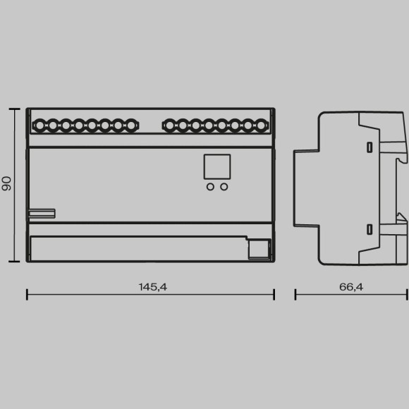 Диммер DALI DT6 четырёхканальный TRIAC 230VAC DIN 721020