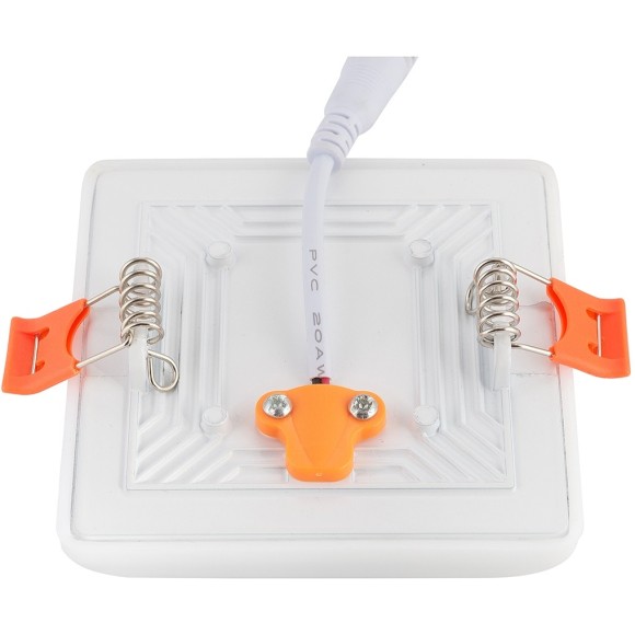 DK4602-WW Встраиваемый светильник, IP 20, 9 Вт, LED 3000, белый, пластик DK4602-WW Встраиваемый светильник, IP 20, 9 Вт, LED 3000, белый, пластик