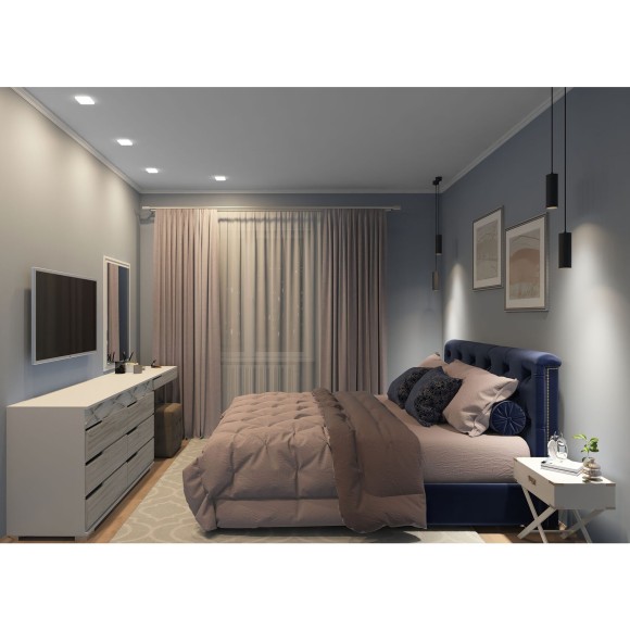 DK4602-WW Встраиваемый светильник, IP 20, 9 Вт, LED 3000, белый, пластик DK4602-WW Встраиваемый светильник, IP 20, 9 Вт, LED 3000, белый, пластик