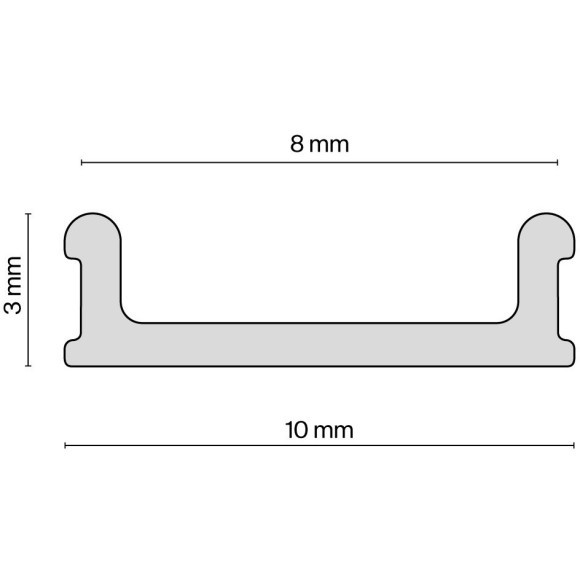 Экран-заглушка 4м белая (для профиля-ниши ALM-9940-SC-W-2M) Maytoni ALM012-SC-W