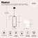 Подвесной светильник с 2 плафонами Maytoni MOD013PL-02B RING под лампы 2xG9 25W