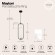 Подвесной светильник с 2 плафонами Maytoni MOD013PL-02B RING под лампы 2xG9 25W