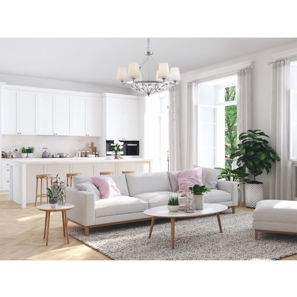 Подвесная люстра хрустальная Pantheon H021PL-06CH Подвесная люстра хрустальная Pantheon H021PL-06CH