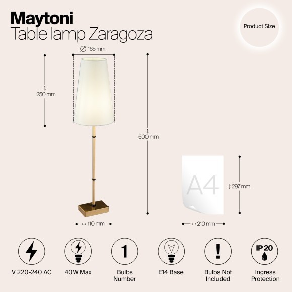 Люстра потолочная Maytoni H001CL-05BS Zaragoza под лампы 5xE14 40W