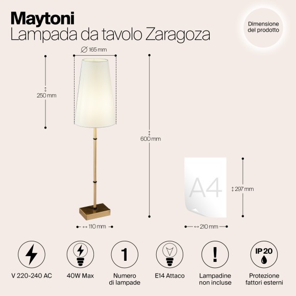 Люстра потолочная Maytoni H001CL-05BS Zaragoza под лампы 5xE14 40W