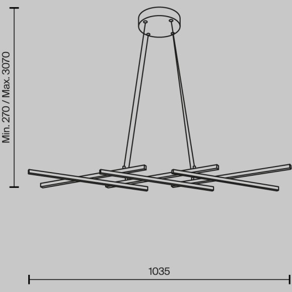 Подвесной светильник Maytoni MOD244PL-L50BSK