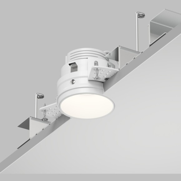 Встраиваемый светильник спот для ГКЛ SPOT HIDE Denkirs, до 15 Вт LED, GU10, IP20, алюминий, белый DK2146-WH
