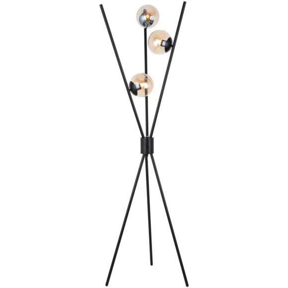 SL549.505.03 Торшер ST-Luce Черный/Коньячный E27 3*40W STAMPO