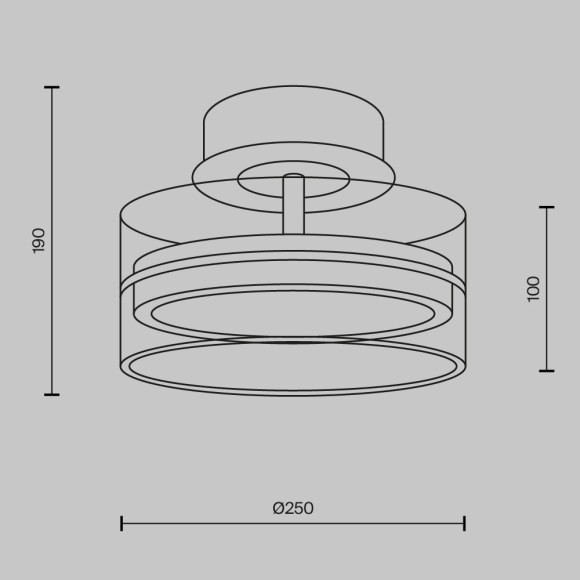 Потолочный светильник Maytoni MOD348CL-L18BBS3K Потолочный светильник Maytoni MOD348CL-L18BBS3K