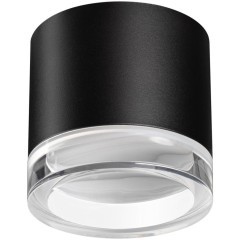 371030 OVER NT25 458 черный Светильник накладной IP20 GX53 12Вт 220-240V GEM