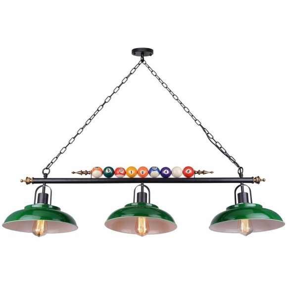 Подвесной светильник с 3 лампами Lussole LSP-9542 BADGER IP21 под лампы 3xE27 180W