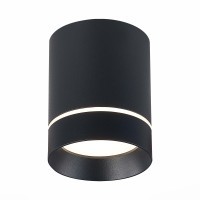 ST115.442.12 Светильник потолочный Черный LED 1*12W 4000K 840Lm Ra90 120° IP20 D79xH100 170-240V Накладные светильники