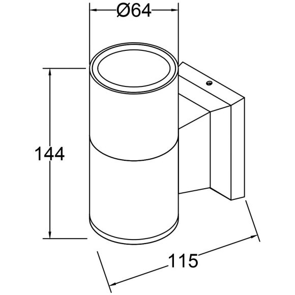 Настенный светильник (бра) Outdoor O574WL-01GR