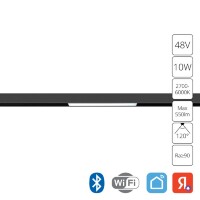 A5742PL-1BK Трековый магнитный SMART (TUYA, Алиса, Bluetooth, Wi-Fi) светодиодный светильник Arte Lamp Expert CRI90+ 2700-6000К 550Лм 120° 10