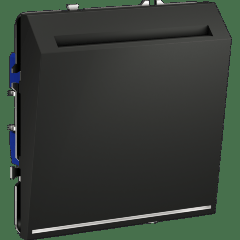 Выключатель встраиваемый VOLTUM S70 карточный 16А, (графит)