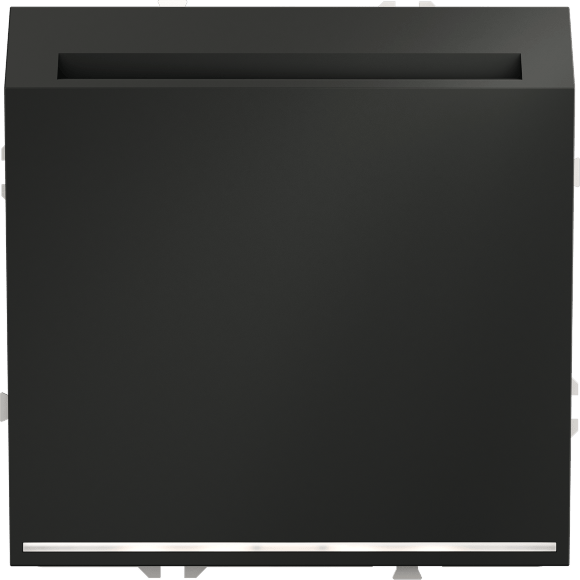 Выключатель встраиваемый VOLTUM S70 карточный 16А, (графит)