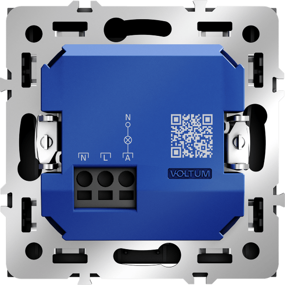 Выключатель встраиваемый VOLTUM S70 карточный 16А, (графит)