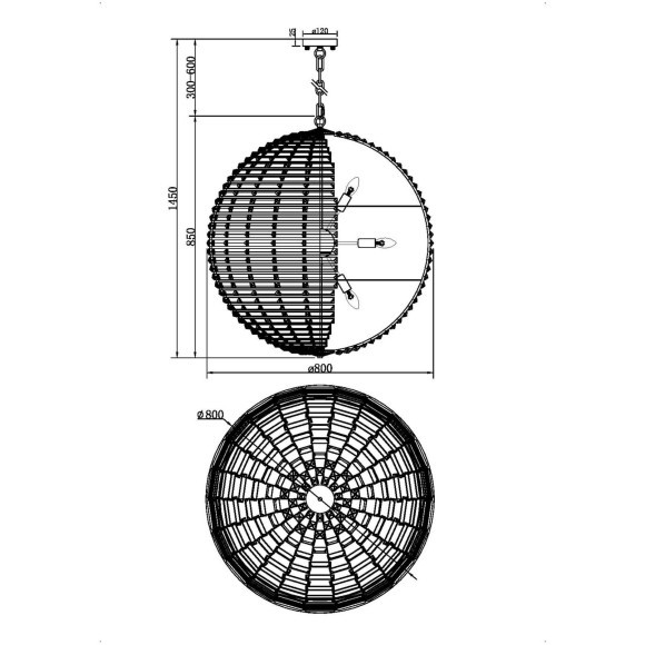 Подвесной светильник хрустальный Palla MOD092PL-12CH Подвесной светильник хрустальный Palla MOD092PL-12CH
