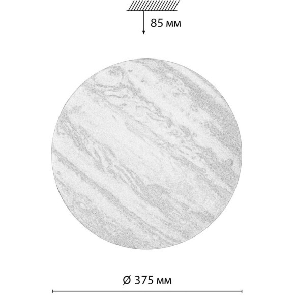 Светильник LED 48Вт 3000-6000К D375 IP43 пульт ДУ Sonex JUPITER 7724/DL