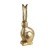427977 CHILANDY Фигурка Заяц декоративная камень золотой L190, B145, H500