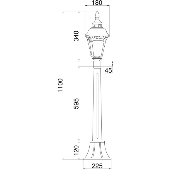 Уличный наземный светильник Maytoni O028FL-01BZ Goiri IP44 под лампу 1xE27 60W Уличный наземный светильник Maytoni O028FL-01BZ Goiri IP44 под лампу 1xE27 60W