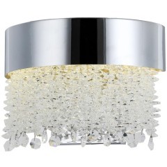 LSP-7477 LUSSOLE СТАР Бра хром с прозрачным хрустальным плафоном, LED 6 Вт, 3000 К, 480 Лм, IP20 LSP-7477 LUSSOLE СТАР Бра хром с прозрачным хрустальным плафоном, LED 6 Вт, 3000 К, 480 Лм, IP20