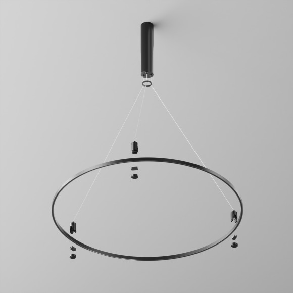 Шинопровод-круг 800мм накладной/подвесной Maytoni Flarity TRX154-R-D800-B