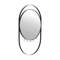 425047 MANDOR Декоративное зеркало L460 H730 B20 зеркальное стекло металл черный