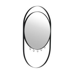 425047 MANDOR Декоративное зеркало L460 H730 B20 зеркальное стекло металл черный 425047 MANDOR Декоративное зеркало L460 H730 B20 зеркальное стекло металл черный