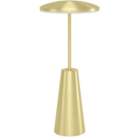 900923 Аккум. настол. лампа диммируемая сенсор. PICCOLA, 2W(LED), 2400K, 3000K, IP54, сталь, латунь состарен.