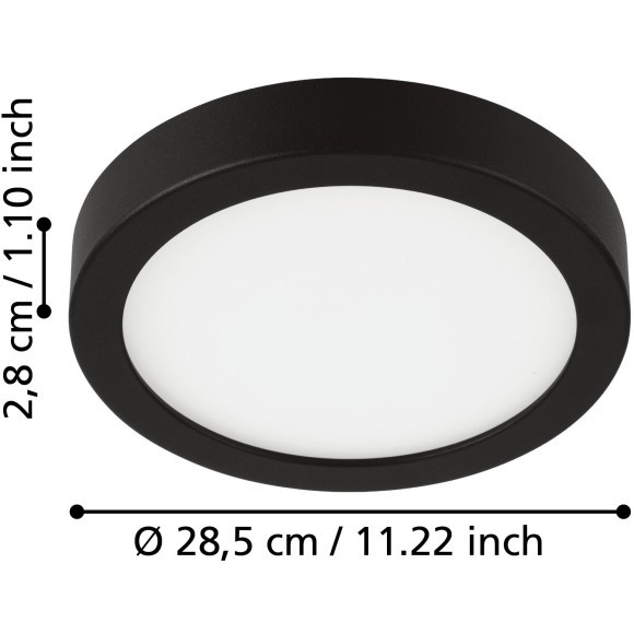 99224 EGLO Fueva 5 (Фуэва 5) накладной настенно-потолочный LED-светильник, 20,5 Вт, 3000 K