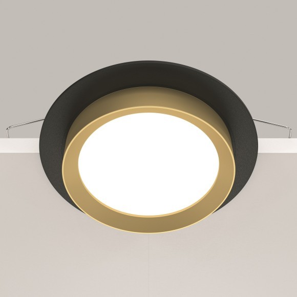 Встраиваемый светильник Maytoni DL086-GX53-RD-BG Hoop под лампу 1xGX53 15W