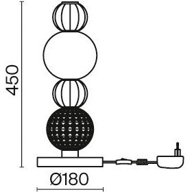 Декоративная настольная лампа Maytoni MOD301TL-L18G3K Collar светодиодная LED 18W Декоративная настольная лампа Maytoni MOD301TL-L18G3K Collar светодиодная LED 18W