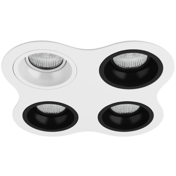Встраиваемый светильник Lightstar D64606070707 Domino под лампы 4xGU5.3 200W
