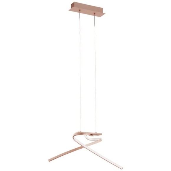 97362 Светодиодный подвес PALOZZA, 2х11W(LED), L705, B315, H1100, 2х1500lm, алюминий, розовое золото /