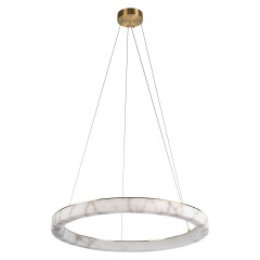 10408/800 LOFT IT MONDRIAN Подвесной светильник белый и бронзовый, гипс и металл, Ø800 мм
