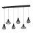 390126 BASIDANO Люстра потолочная с шестью лампами E27, черный, металл