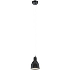 49464 Подвес PRIDDY, 1х60W (E27), Ø155, H1100, сталь, черный