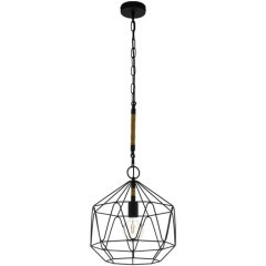 43328 Подвес COTTINGHAM, 1х40W(E27), ?370, H1100, сталь, черный, канат 43328 Подвес COTTINGHAM, 1х40W(E27), ?370, H1100, сталь, черный, канат