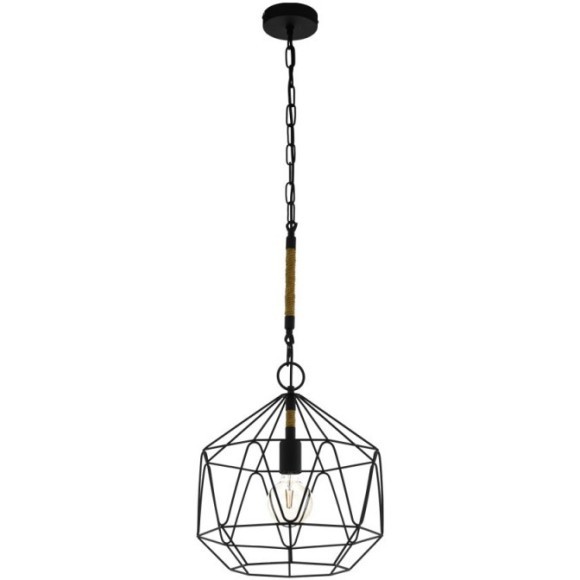 43328 Подвес COTTINGHAM, 1х40W(E27), ?370, H1100, сталь, черный, канат 43328 Подвес COTTINGHAM, 1х40W(E27), ?370, H1100, сталь, черный, канат