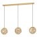 39757 SKOURA Подвесной светильник с тремя лампами E27, 180Вт, винтаж, латунь 39757 SKOURA Подвесной светильник с тремя лампами E27, 180Вт, винтаж, латунь